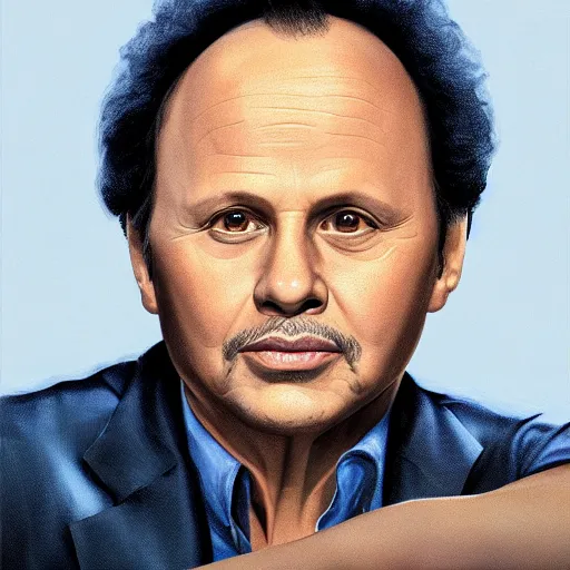 Image similar to billy crystal, portrait, in the style of alex ross, 2 d, 4 k, unreal, intricate, digital painting, highly detailed, artstation, sharp focus, illustration,