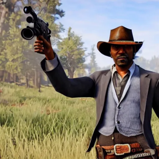 Image similar to Obama in Red dead redemption 2