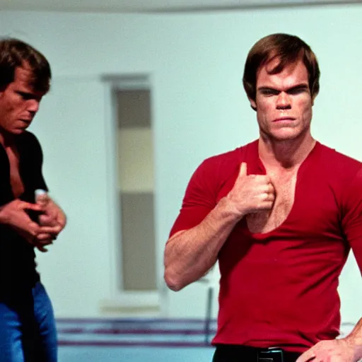 Image similar to dexter morgan www 1 9 8 0 s wrestlemania