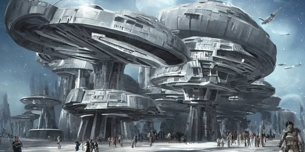 Prompt: in a galaxy far far away architecture will be