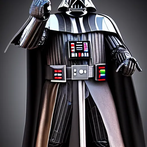 Image similar to darth vader medieval armor, 4 k photograph, realistic, intricate, highly detailed