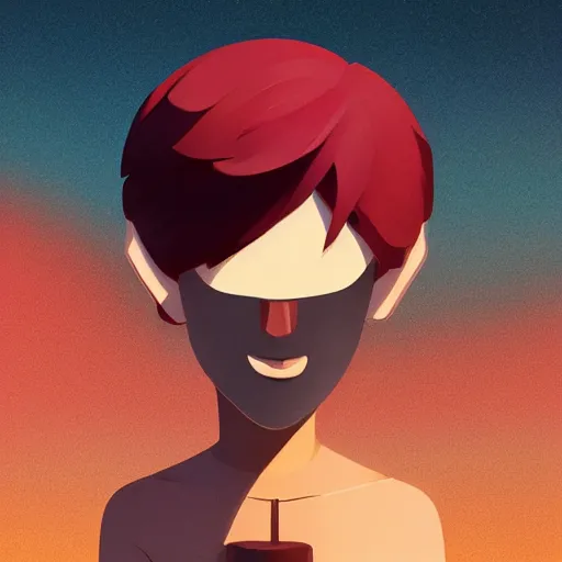 Image similar to face icon stylized minimalist regular show, loftis, cory behance hd by jesper ejsing, by rhads, makoto shinkai and lois van baarle, ilya kuvshinov, rossdraws global illumination