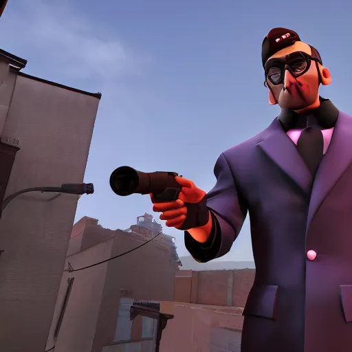 Prompt: fernando campinho, model for team fortress 2, rendered in sfm, steam workshop