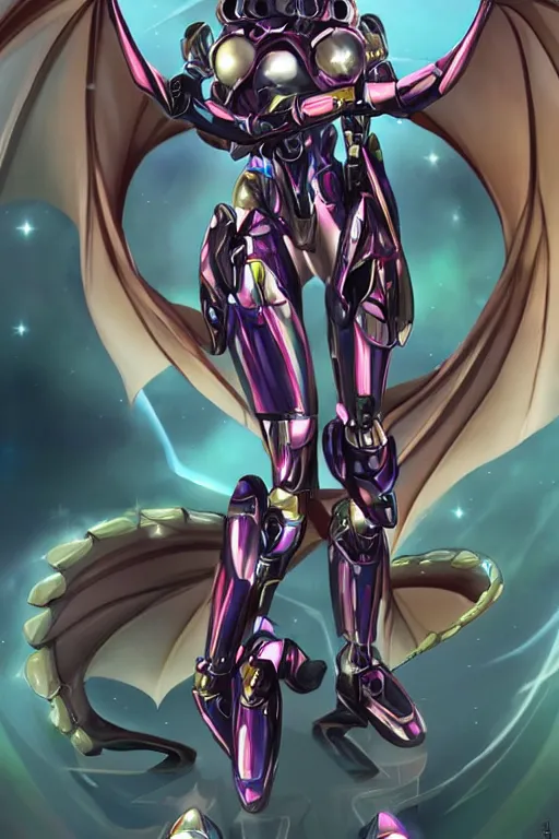 Prompt: galactic hyperdetailed elegant beautiful stunning exquisite giantess anthropomorphic sexy hot mecha female dragon goddess sleek spin