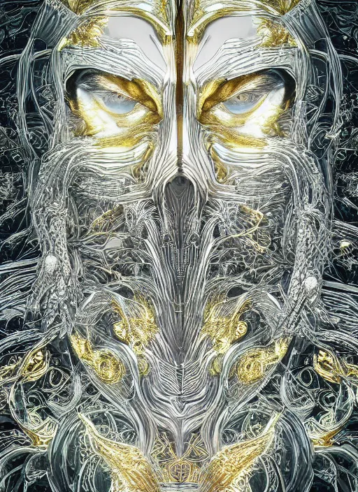 Prompt: glowing silver and golden elements, full close-up portrait, vector crow from unsplash, book cover, green forest, white moon, establishing shot, extremly high detail, photo-realistic, cinematic lighting, pen and ink, intricate line drawings, by Yoshitaka Amano, Ruan Jia, Kentaro Miura, Artgerm, post processed, concept art, artstation, matte painting, style by eddie mendoza, raphael lacoste, alex ross