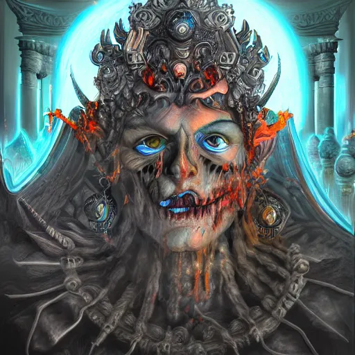 Image similar to hades the game, hyper detailed masterpiece, digital art painting, graphic aesthetic,