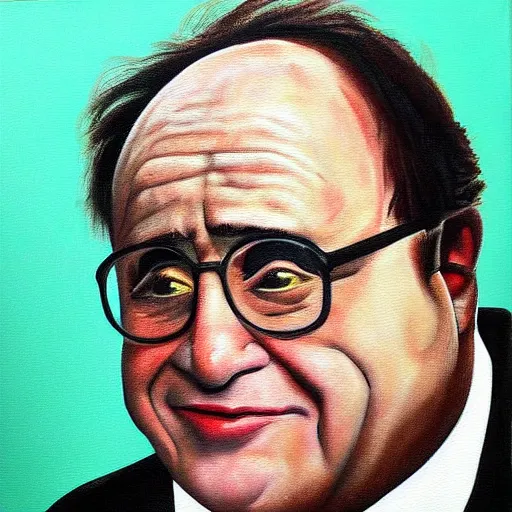 Image similar to Danny Devito painting by Anthony-Voncellinio