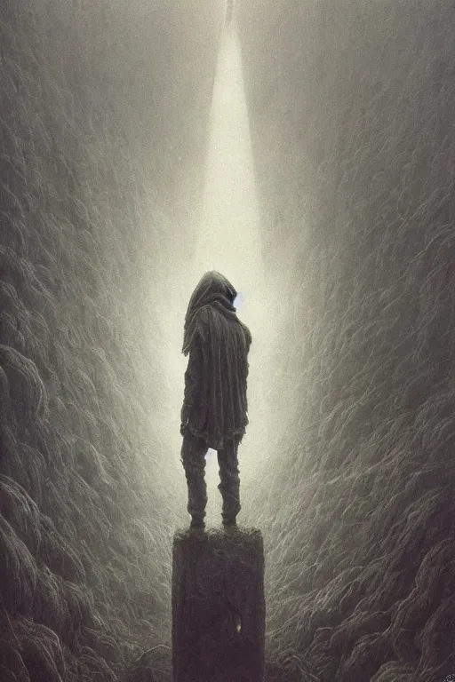 Image similar to pewdiepie is god, dark fantasy, intricate, smooth, artstation, painted by Wayne Barlowe, zdislav beksinski