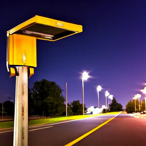 Image similar to truck above a street light pole