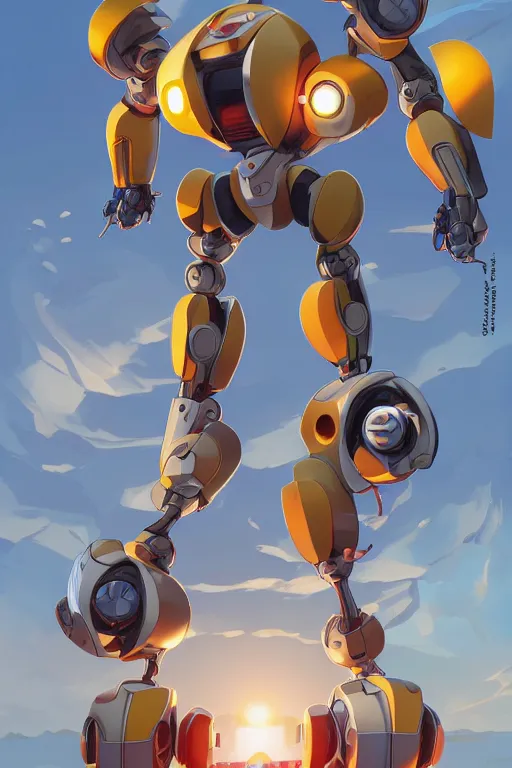 Prompt: metabots medabots medarotto medarot robot minimalist comics, behance hd by jesper ejsing, by rhads, makoto shinkai and lois van baarle, ilya kuvshinov, rossdraws global illumination ray tracing hdr