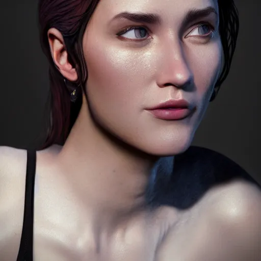 Image similar to portrait of usa woman, 8 k uhd, unreal engine, octane render in the artstyle of finnian macmanus, john park and greg rutkowski