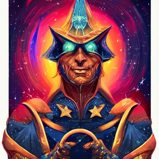 Image similar to Star Logo, colorful, digital art, fantasy, magic, trending on artstation, ultra detailed, professional illustration by Basil Gogos