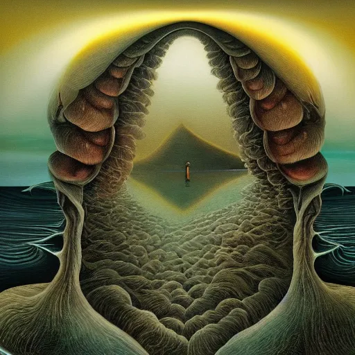 Prompt: A picture of pure consciousness extremely beautiful hyperdetailed award winning surrealism