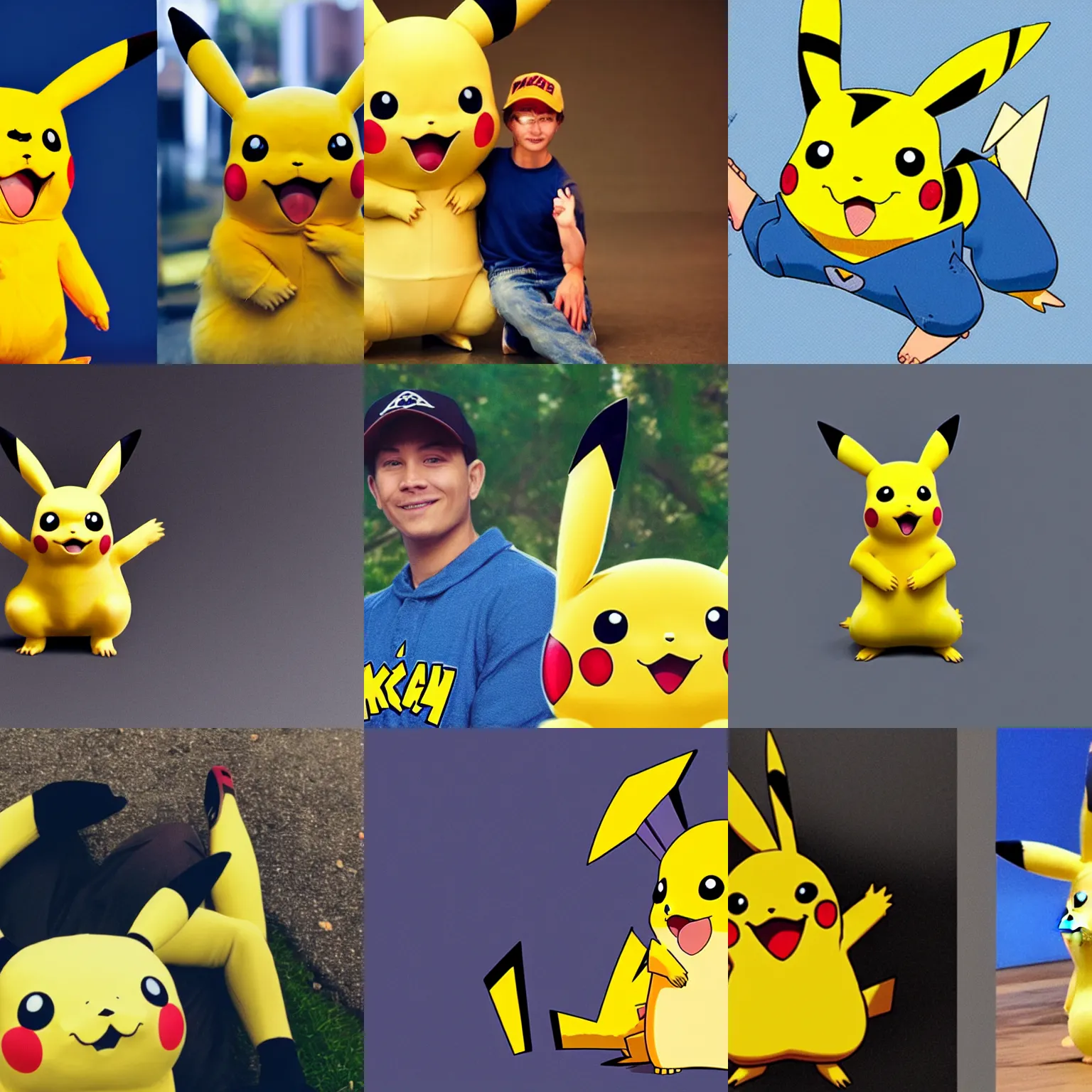 Prompt: photo of Pikachu as a real life human being