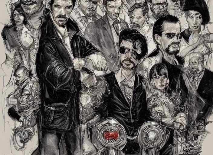 Image similar to a highly detailed mafia portrait of stephen strange, james gurney, james jean