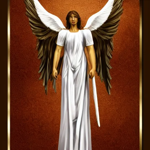 Image similar to biblically acurate angel, highly detailed, white, feathers, red, heavenly, dynamic lighting, realistic.