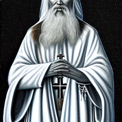 Image similar to st. seraphim of sarov by ian pesty