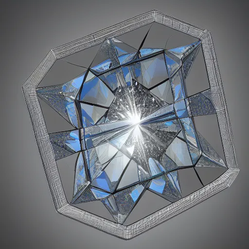 Prompt: rotating diamond shaped crystal, 3d digital art, animation sheet, pbr, volumetric lighting, diffraction