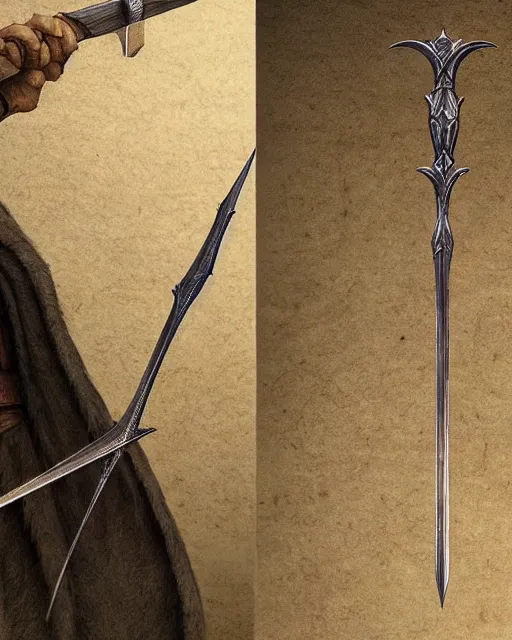 Image similar to realistic concept art of medieval longbow, detailed, delicate, hyper realism, ultra realistic, 8 k