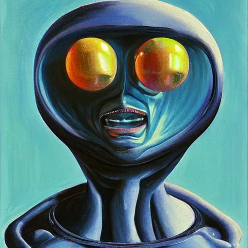 Image similar to alien by wayne thiebaud