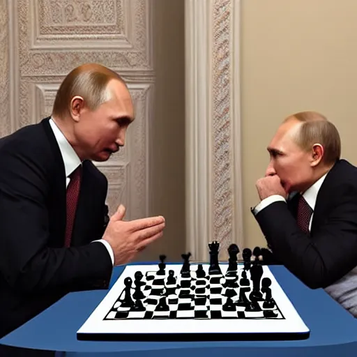 Image similar to putin eating chess piece