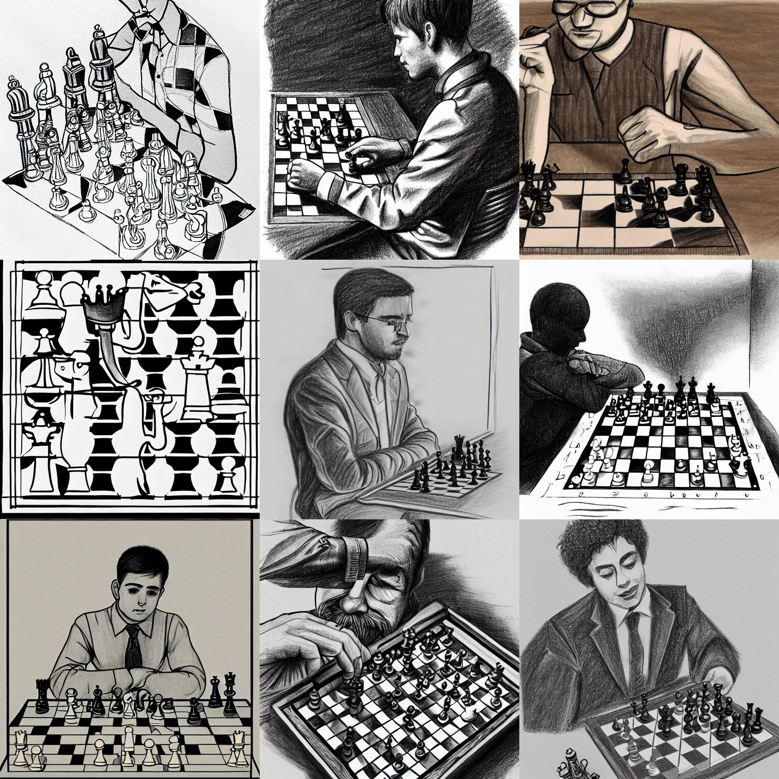 How to draw a Chess Board - YouTube