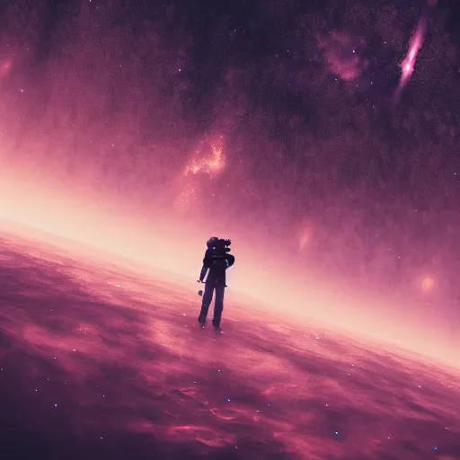 Prompt: empty space background, stars, galaxies, nebula, painted by andreas rocha, desaturated, octane render, cinematic, 8k, epic, - W 1024 - H 768