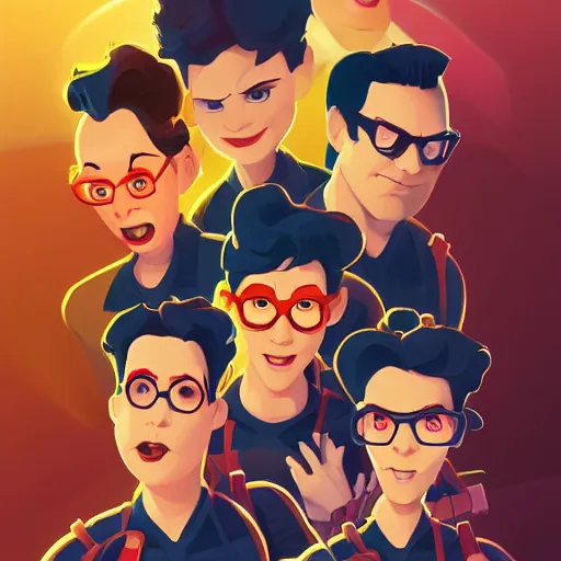 Image similar to face icon stylized minimalist ghostbusters, loftis, cory behance hd by jesper ejsing, by rhads, makoto shinkai and lois van baarle, ilya kuvshinov, rossdraws global illumination