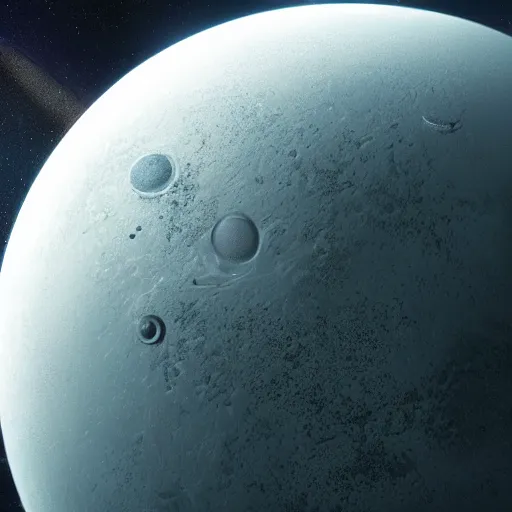 Image similar to planet in space, 4 k, highly detailed, cgsociety, trending on artstion, matte painting, concept art