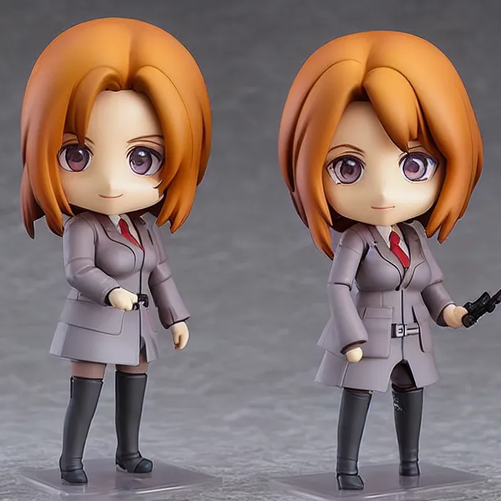 Prompt: Dana Scully, An anime Nendoroid of Dana Scully, figurine, detailed product photo