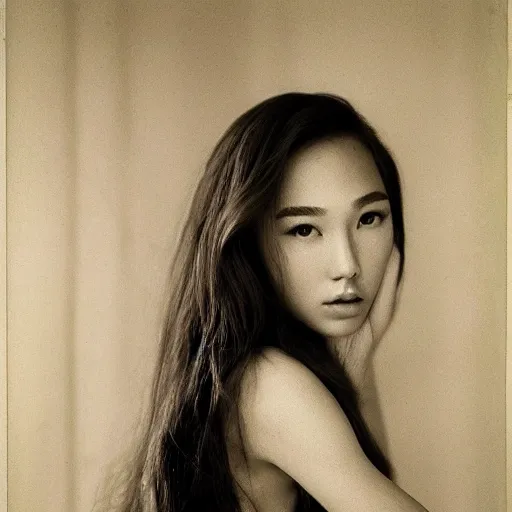 Image similar to a masterpiece portrait photo of a beautiful young woman who looks like a korean gal gadot, symmetrical face