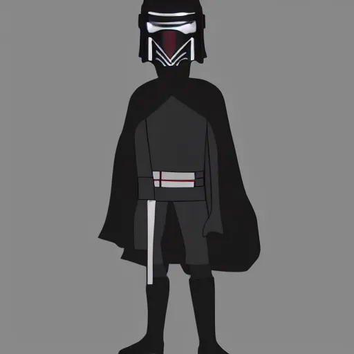 Image similar to kylo ren, ultra sharp lines, rubber hose animation, 4 k, cartoony, disney, black and white color