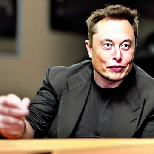 Prompt: elon musk playing joker 8 k, highly detailed face