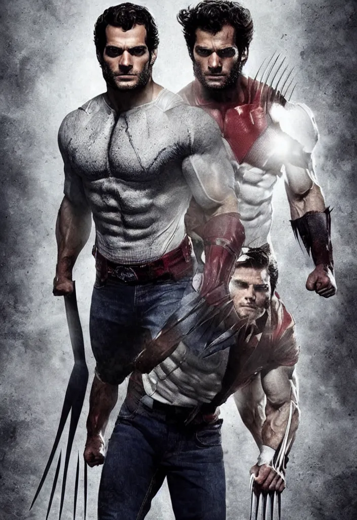 henry cavill as wolverine, character concept, marvel, Stable Diffusion
