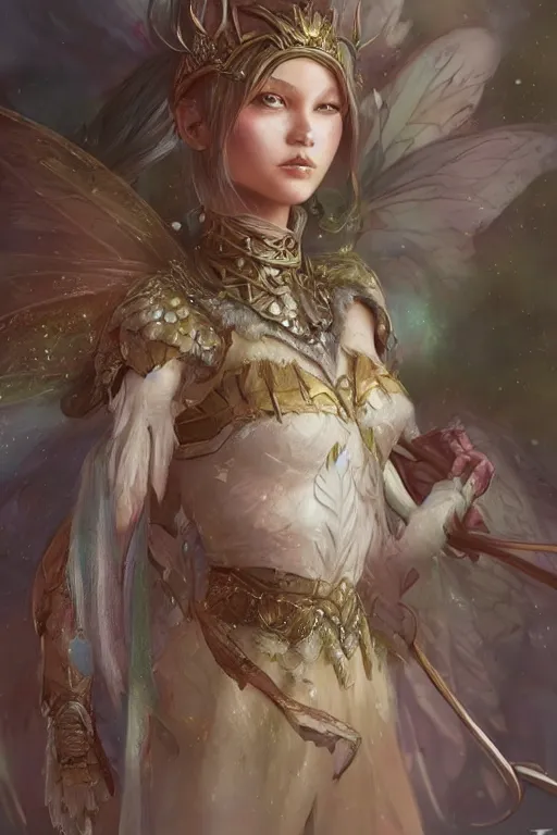 Image similar to fairy princess, highly detailed, d & d, fantasy, highly detailed, digital painting, trending on artstation, concept art, sharp focus, illustration, art by artgerm and greg rutkowski and fuji choko and viktoria gavrilenko and hoang lap