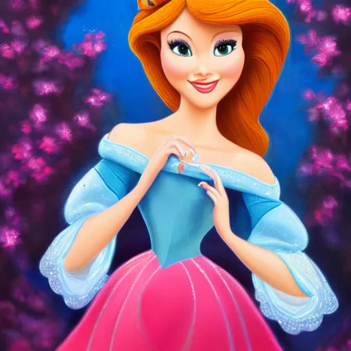 Prompt: Disney Princess, extremely beautiful oil painting, 8k resolution