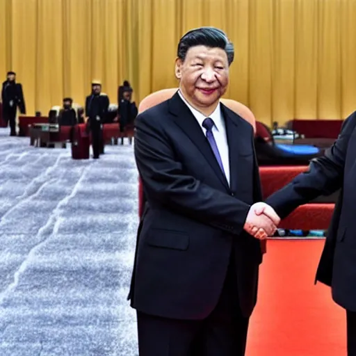 Image similar to xi jinping shaking hands with tsai ing - wen