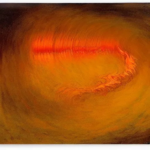 Prompt: portrait of a Wave of fire by Salvidor Dali.