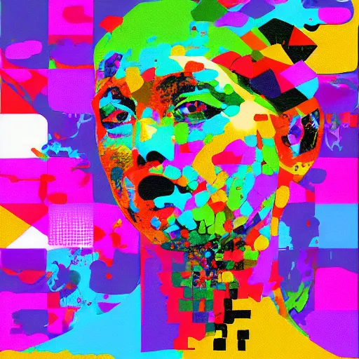 Prompt: artwork made with microsoft excel