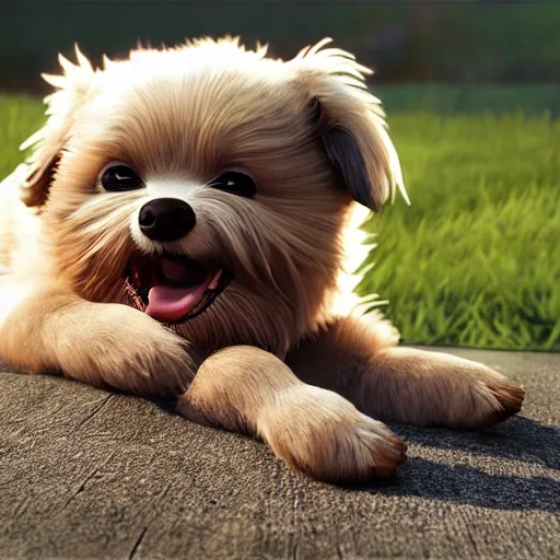 Prompt: funny adorable dog tries to bite its own tail. realistic, refined, detailed, cinematic lighting, unreal engine, 8 k, hd extremely detailed. 4 k. award winning. ultra realistic photo. - w 7 6 8 - h 7 6 8 - n 6 - i