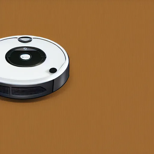 Prompt: a roomba armed with a knife, digital art