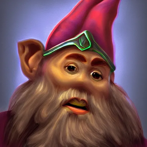 Image similar to gnome, fantasy digital art