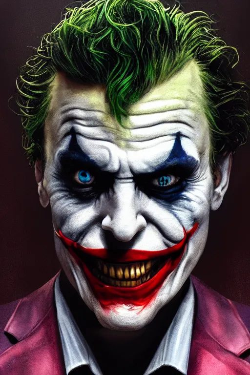 cinematic portrait of the Joker. Centered, uncut, | Stable Diffusion ...