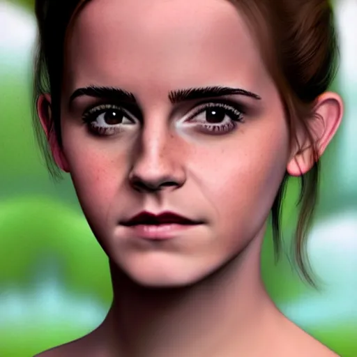 Image similar to emma watson, 8 k, depthmap, 3 d