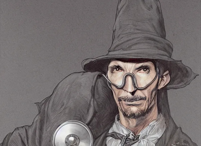 Prompt: a highly detailed plague doctor portrait of stephen strange, james gurney, james jean