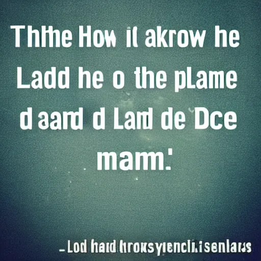 Image similar to Though I did not know the place, I set out for the land of my dreams. Having arrived at the land of my dreams, I found I did not know the place