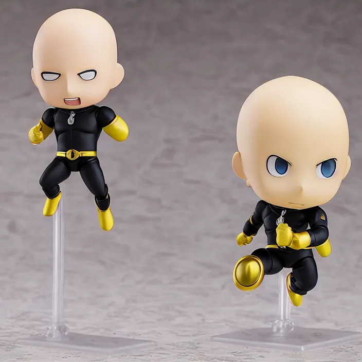 Prompt: Blast from One Punch Man, An anime Nendoroid of Blast From One Punch Man , figurine, detailed product photo