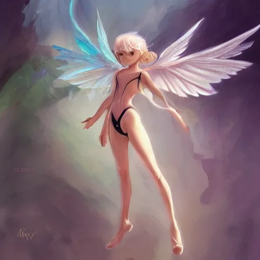 Prompt: an air fairy with air wings, pixie character, elegant, highly detailed, digital painting, trending on artstation, concept art, sharp focus, high detail, illustration, anime, disney artist, sharp focus, ghibli studio, art by ross draws and stanley artgerm, 8 k