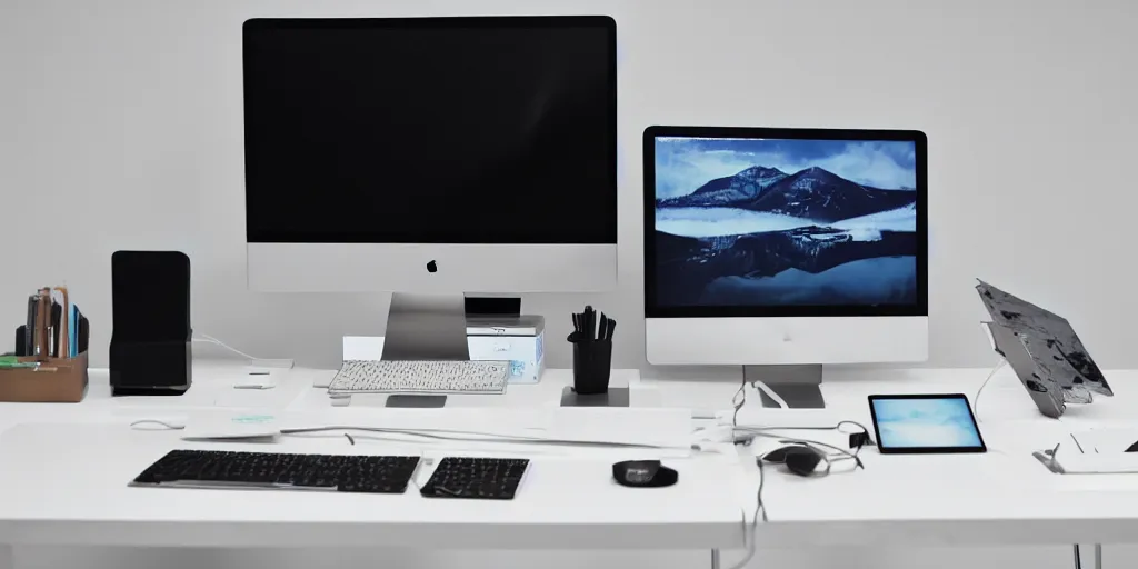 Prompt: most modern desktop setup