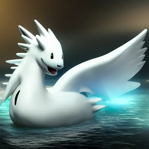 Image similar to photography of a realistic dewgong animal, ultra detailed, 8 k, cinematic lighting, natural background, trending on artstation, pokemon